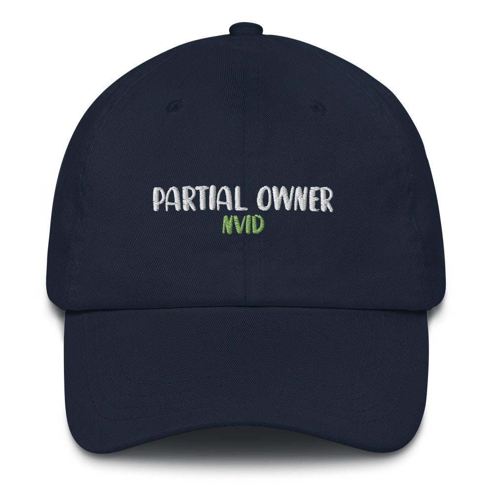 partial owner nvid nvidia stock market shirt hat comedy merch finance funny andrea angiolillo semiconductor asset crypto
