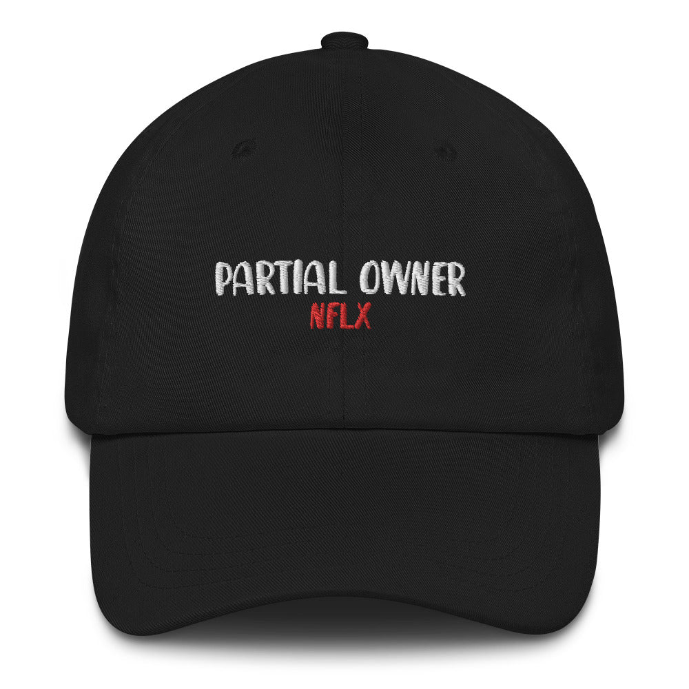 netflix nflx stock market comedy merch hat shirt finance comedy partial owner represent 